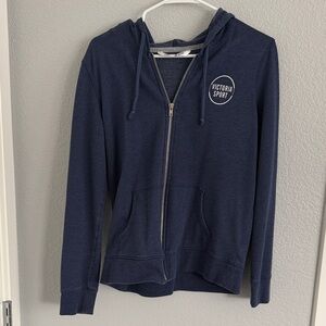 Victoria’s Secret sport blue zip up hoodie